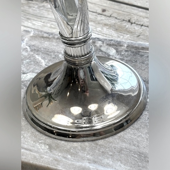 Vintage Handblown Glass Lily Vase. 15” T. Rare | Art Deco | Unique - Picture 7 of 10